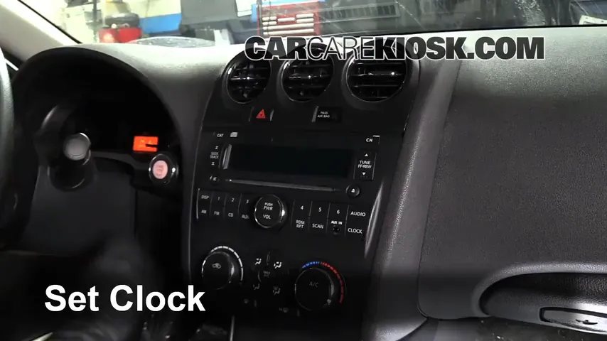 2011 Nissan Altima SR 3.5L V6 Sedan Clock Set Clock